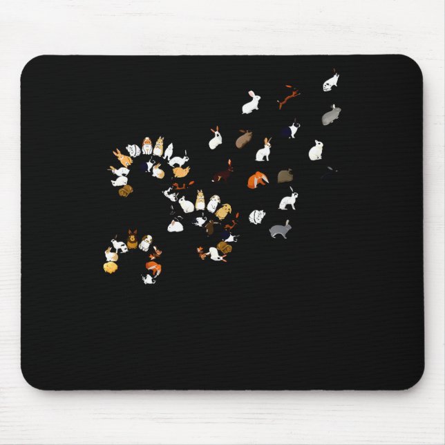 Lustiger Löwenzahn-Hasen-Blume  Mousepad (Vorne)