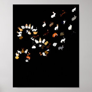Lustiger Löwenzahn-Hasen-Blume  Poster