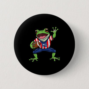 Lustiger Lustiger Coqui-Frosch Puerto Rico Button