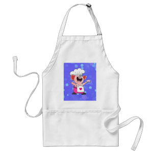 Lustiger lustiger Piggy Koch T des Schürze