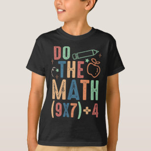 Lustiger Mach die Mathe 67 Meme Sechs Sieben Junge T-Shirt