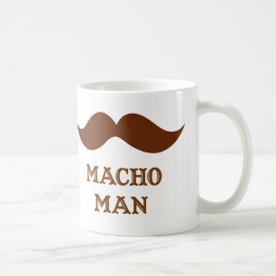 Lustiger Macho-Mann-Schnurrbart Kaffeetasse