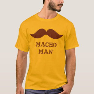 Lustiger Machomann-Schnurrbart T-Shirt