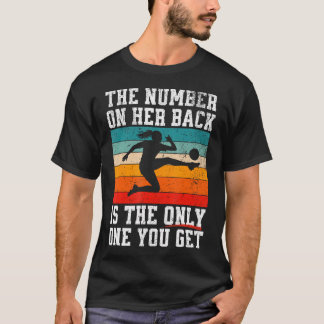 Lustiger Mädchen-Fußball-Vater T-Shirt