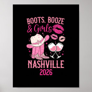 Lustiger Mädchenausflug nach Nashville 2026 Mädche Poster
