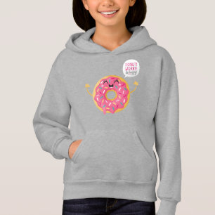 Lustiger Mädchenhoodie-ist lila Krapfen-Sorge Hoodie