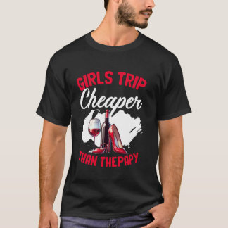 Lustiger Mädels-Trip Junggesellinnen-Weinparty Mäd T-Shirt