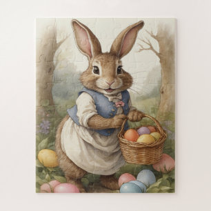 Lustiger Magischer Osterhase Eierjagd auf der Wies Puzzle