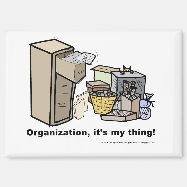 Lustiger Magnet über Organisation (Vorderseite)