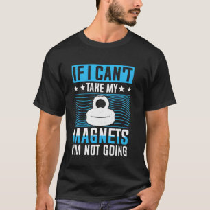 Lustiger Magnetangler Metall Angelspaß Fischer T-Shirt