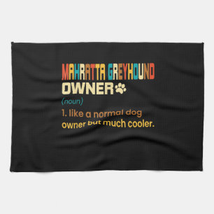 Lustiger Mahratta-Windhund Vintage Retro Hund Mama Geschirrtuch
