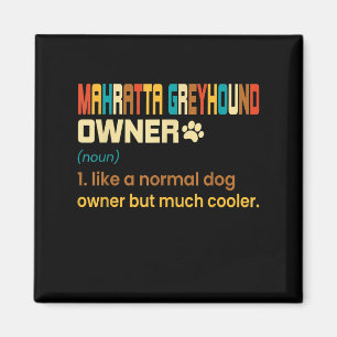 Lustiger Mahratta-Windhund Vintage Retro Hund Mama Magnet