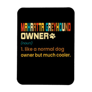 Lustiger Mahratta-Windhund Vintage Retro Hund Mama Magnet