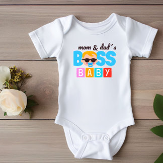 Lustiger Mama und Papa's Boss Baby Junge Strampler
