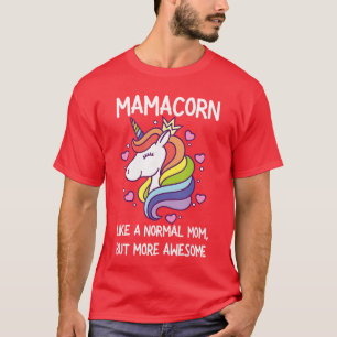 Lustiger Mamacorn-Einhorn-Kostüm für Frauen, Mutte T-Shirt