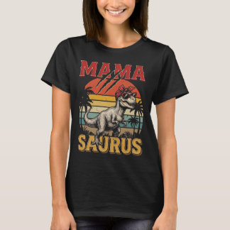 Lustiger Mamasaurus T Rex Dinosaur-Bandana Retro-M T-Shirt