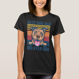 Lustiger Mann Bester Pit Bull Vater Aller Zeiten T-Shirt