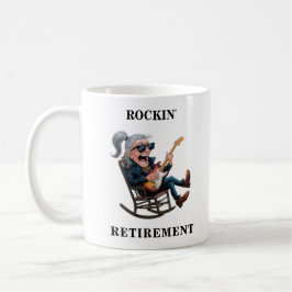 Lustiger Mann im Ruhestand Kaffeetasse