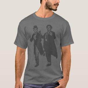 Lustiger Mann Laurel und Hardy Retro T-Shirt