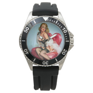 Lustiger Männer Armbanduhr