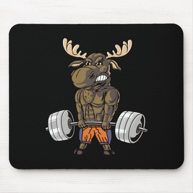 Lustiger Männer Regierungsbehörde Aufzug Elch Mousepad (Vorne)