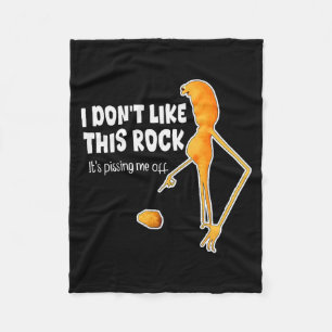 Lustiger Marcus der Wurm-Meme Ich mag diesen Rock Fleecedecke