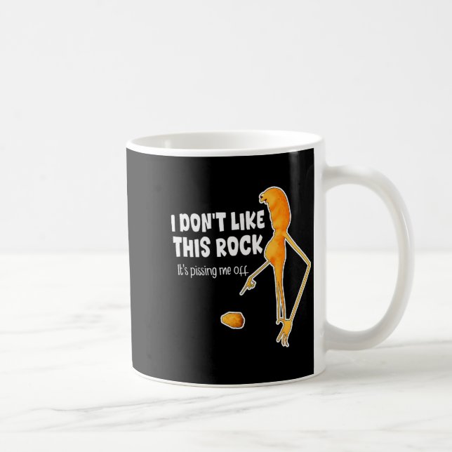 Lustiger Marcus The Worm Meme Ich mag diesen Rock  Kaffeetasse (Rechts)