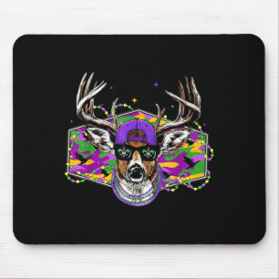 Lustiger Mardi Gras Bock Hirschjagd Jungen Fat Tue Mousepad