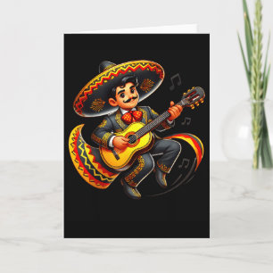 Lustiger Mariachi-Sombrero Cinco De Mayo Gitarre M Karte