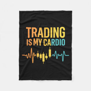 Lustiger Markt für Trader-Daddy, Trading-Quotes-Ak Fleecedecke