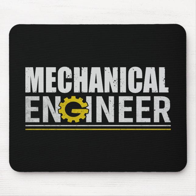 Lustiger Maschinenbauingenieur Mousepad (Vorne)