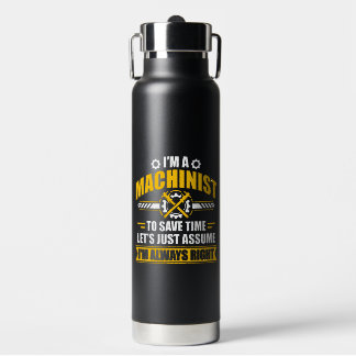 Lustiger Maschinist immer recht sarkastisches Gesc Trinkflasche