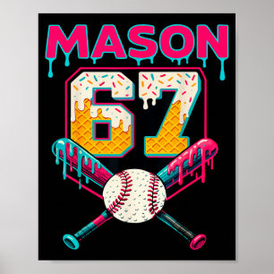 Lustiger Mason 67 Six Seven Srt Meme Eis Drip G Poster