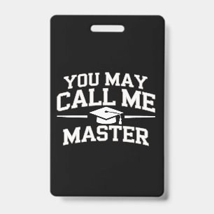 Lustiger Master-Abschluss MBA-Ausbildung Abschluss Ausweis