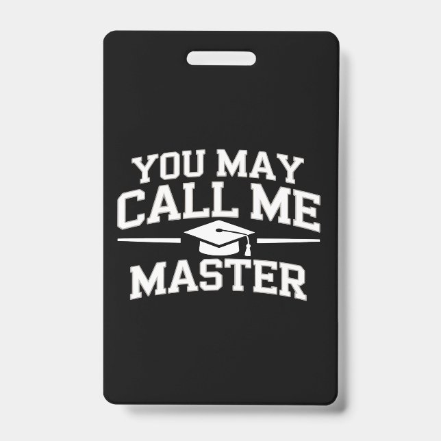 Lustiger Master-Abschluss MBA-Ausbildung Abschluss Ausweis (Vorderseite)
