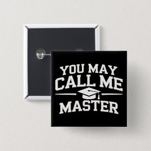 Lustiger Master-Abschluss MBA-Ausbildung Abschluss Button