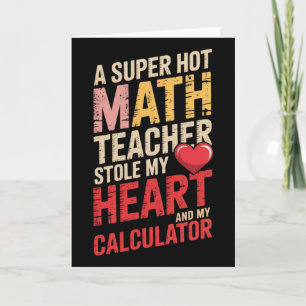 Lustiger Mathe-Lehrer Valentinstag Algebra Liebesg Karte