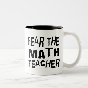 Lustiger Mathe-Lehrer Zweifarbige Tasse