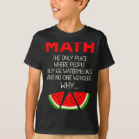 Lustiger Mathe-Wassermelonen-Berechnungs-Witz-Lehr