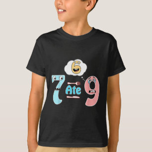 Lustiger Mathe-Witz 7 Aß 9 Süß 67 Meme Bildung Hum T-Shirt