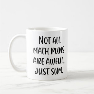 Lustiger Mathe-Witz-Spruch in moderner Handschrift Kaffeetasse