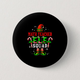 Lustiger Mathelehrer-Elfen-Trupp Weihnachts-Elfenh Button