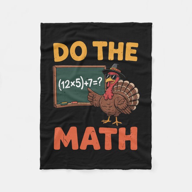 Lustiger Mathematik-Lehrer Erntedankfest 67 Meme M Fleecedecke (Vorderseite)