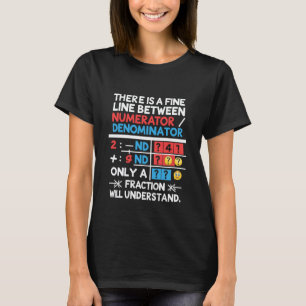 Lustiger Mathematik-Lehrer-Witz Zähler Nenner Zita T-Shirt