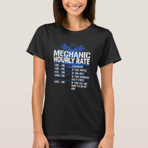 Lustiger Mechaniker-Stundensatz T-Shirt