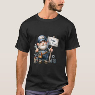 Lustiger Mechaniker-Vater-Gnom-Grafik für Mechanik T-Shirt
