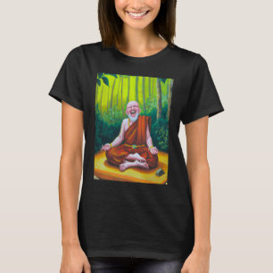 Lustiger Meditationsguru Lachender Zen-Buddha Medi T-Shirt