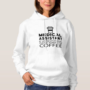 Lustiger Medizinischer Assistent Kaffeeliebhaber Hoodie