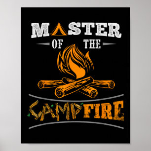 Lustiger Meister des Lagerfeuers Männer, Frauen un Poster