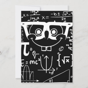 lustiger Meme djokes Mathe-glückliches Gesicht Einladung